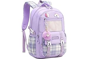 Justice Bookbags: Girls Backpack 15.6 Inch Laptop School Bag Cute Kids Elementary Backpacks