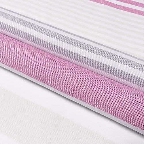 Miniatura 6 de SUPERIOR Meera Stripe - Toalla de playa de gran tamaño, 35 x 68 pulgadas, fucsia