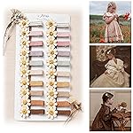 Hair Clips for Girls Women Toddler Baby,Assorted 20Pcs Flower Daisy Fabric Fully Lined Small Alligator Clips Hair Accessories for Teens Child Kids with Thick Thin Hair Gifts
