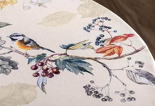 Miniatura 7 de Maison d' Hermine Mantel 100% algodón para mesas redondas de cocina, comedor, fiestas, bodas, Acción de GraciasNavidad (63 pulgadas de diámetro),