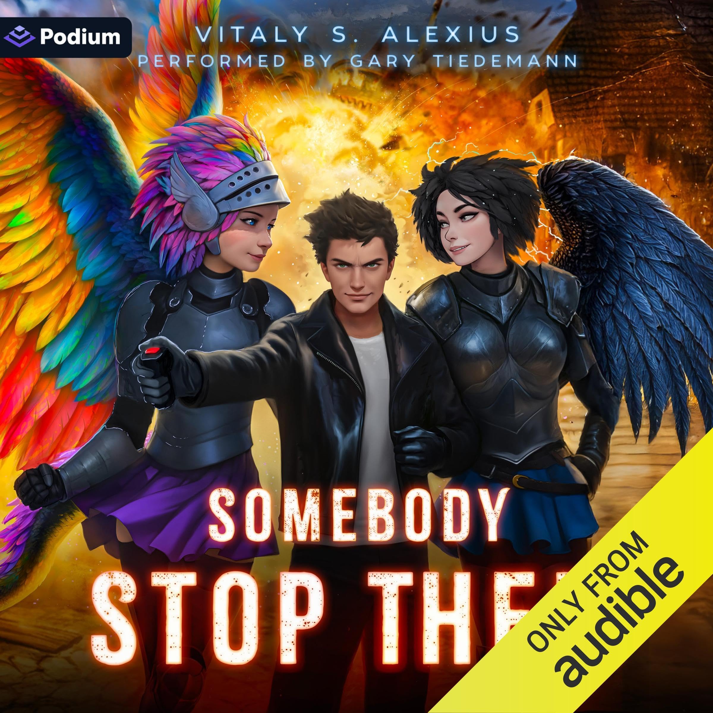 Cover art for Somebody Stop Them: A Superhero/Apocalypse LitRPG