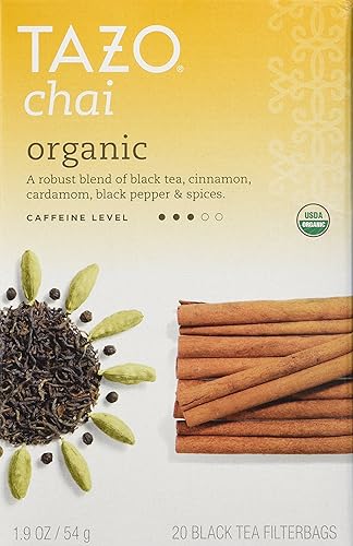 TAZO té chai org, 1.9 oz, paquete de 2