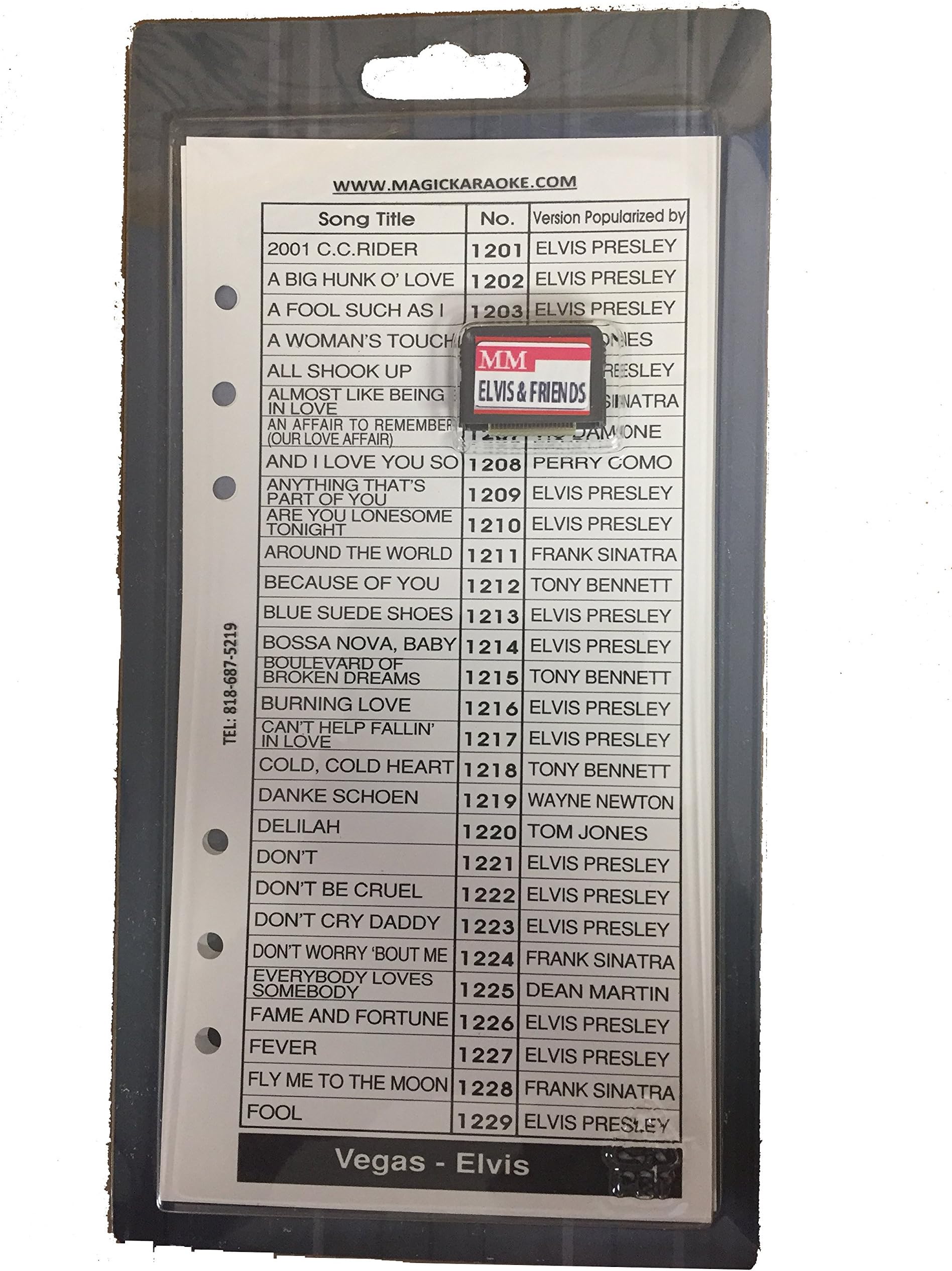 Leadsinger LS-3C06 Vegas and Elvis Cartridge for LS-3000 Series Karaoke System (100 Songs)