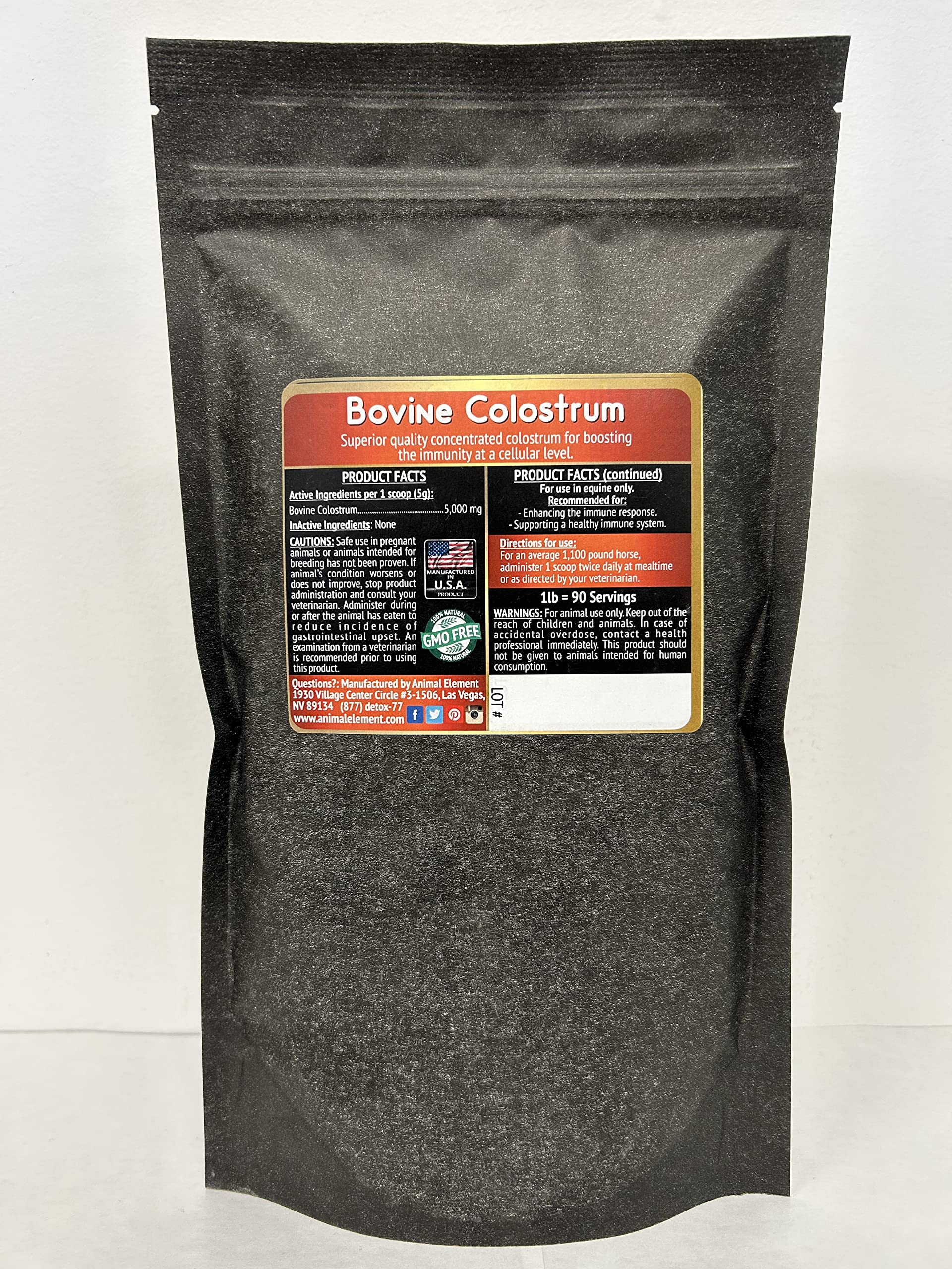 Animal Element Bovine Colostrum - 1 lb.