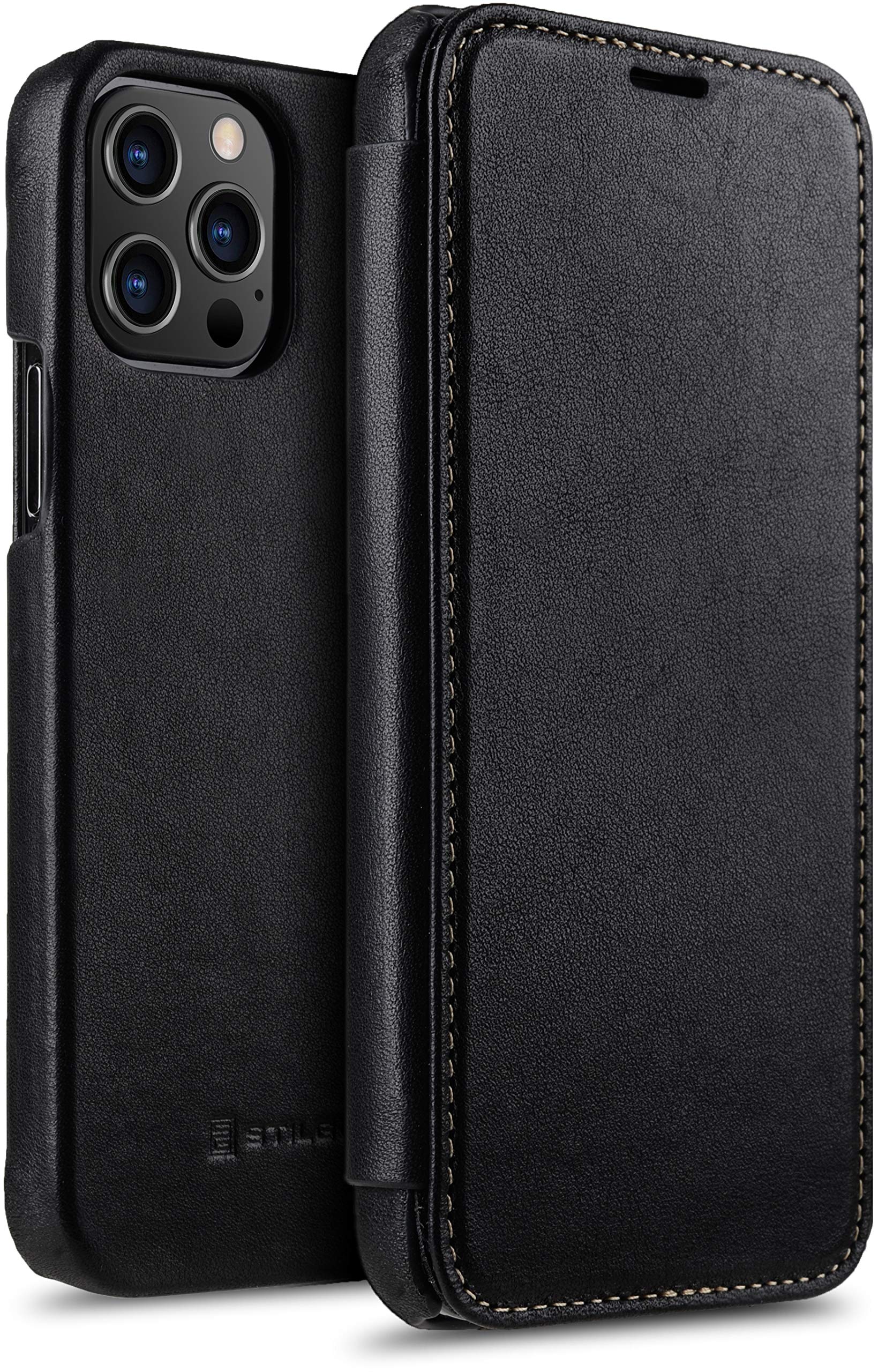 Étui cuir véritable iPhone 12 Pro Max STILGUT pour bureau - 7