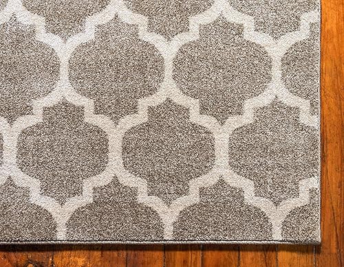 Miniatura 7 de Unique Loom Trellis Collection - Tapete estilo marroquí con diseño de celosía, color bronce (8 pies x 10 pies)