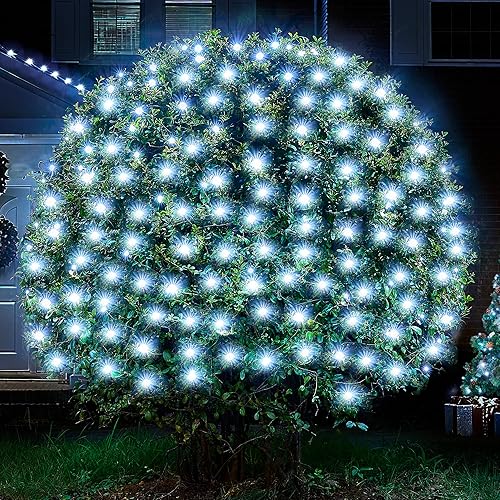 Miniatura 8 de BlcTec Luces de Navidad mejoradas para exteriores, 176 LED, 8.7 pies x 5.2 pies, luces de red de Navidad con certificación UL, 8 modos, Varios