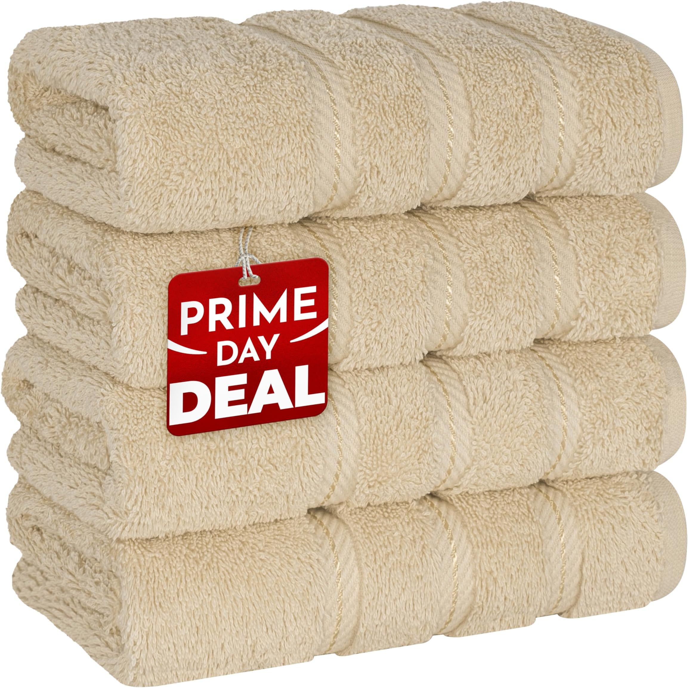 American Soft Linen 100% Cotton Luxury Turkish Towels, 4 PC Hand Towel Set