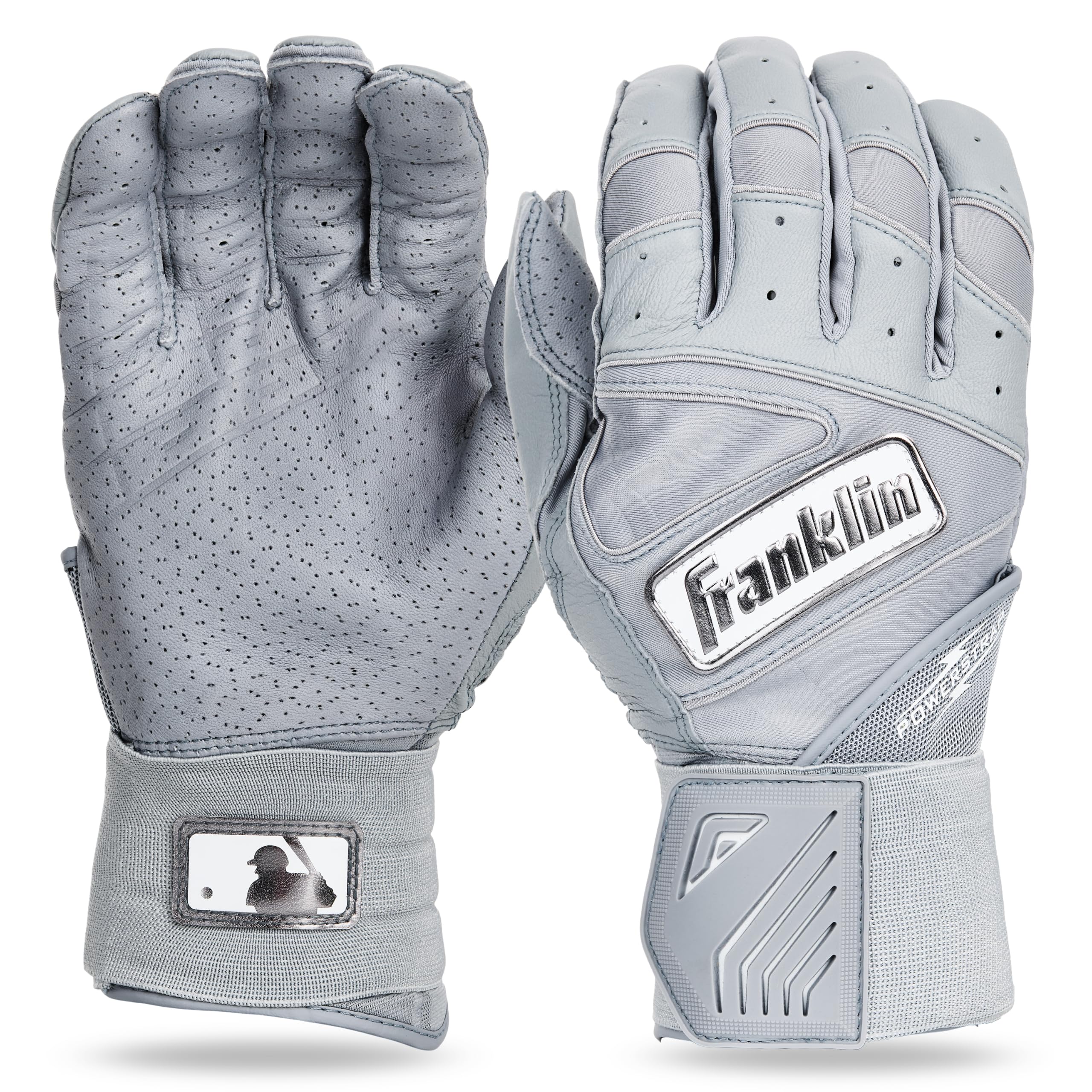 Franklin Sports MLB Batting Gloves - Infinite Powerstrap Baseball + Softball Long Cuff Batting Gloves - Adult + Youth