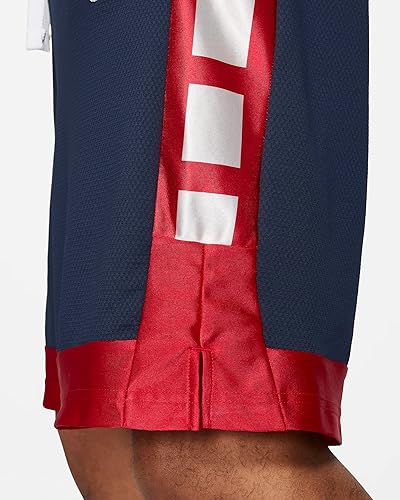 Miniatura 4 de Nike Dri-FIT Elite Stripe CV1748-410 - Pantalones cortos de baloncesto para hombre, talla S, Azul