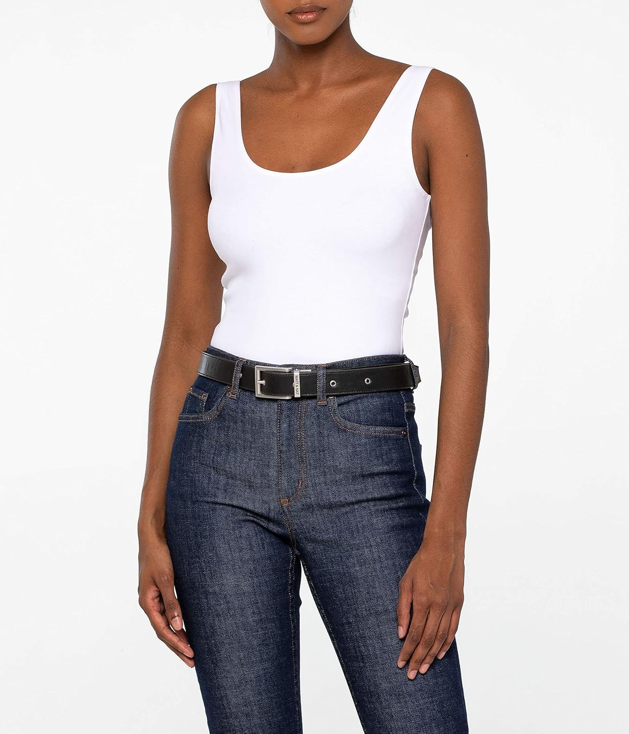 Matt & Nat Mauri Reversible Vegan Womens Belt in Black/Multi