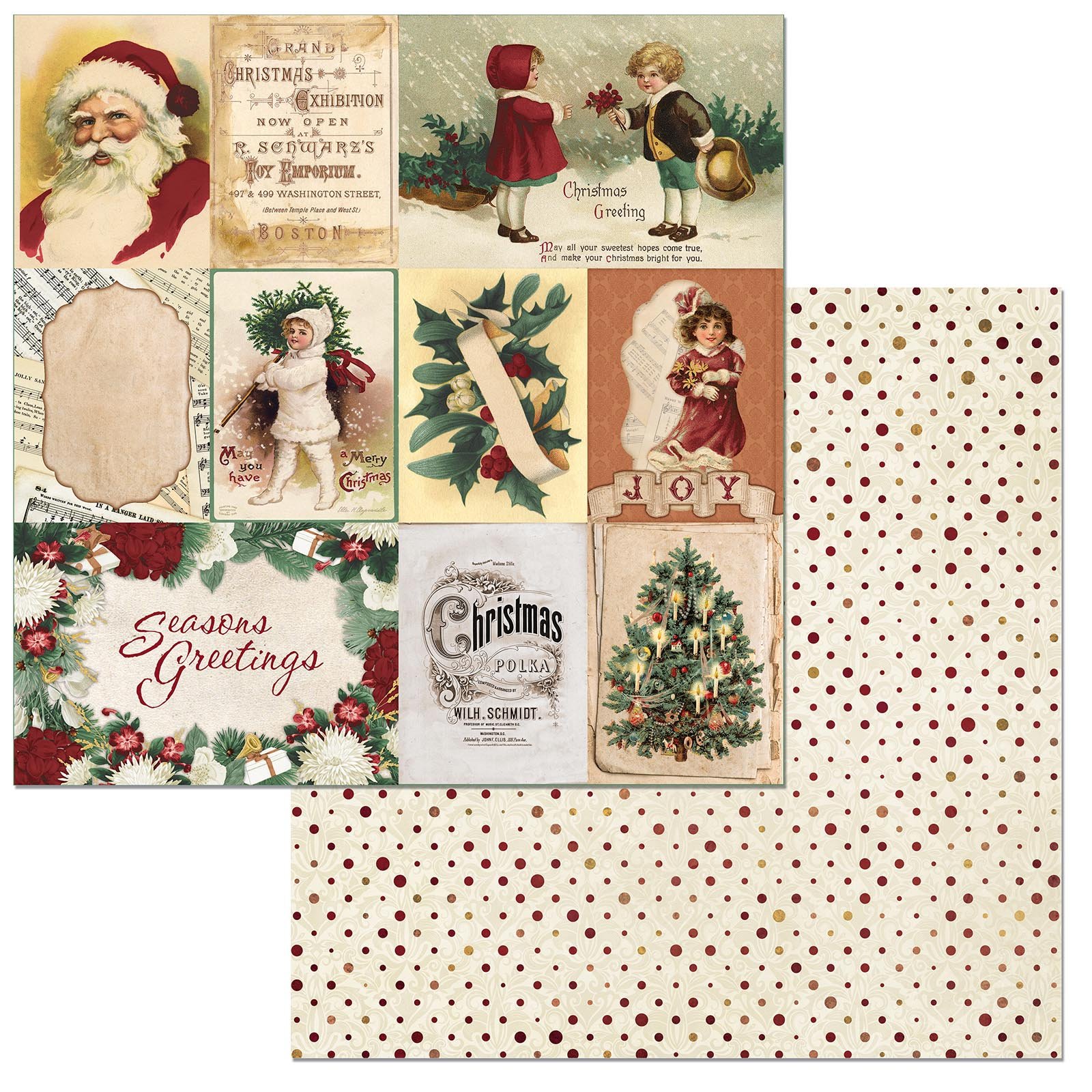 Papier BO Bunny 7310285 Kris Kringle pour étiquettes cadeaux personnalisées