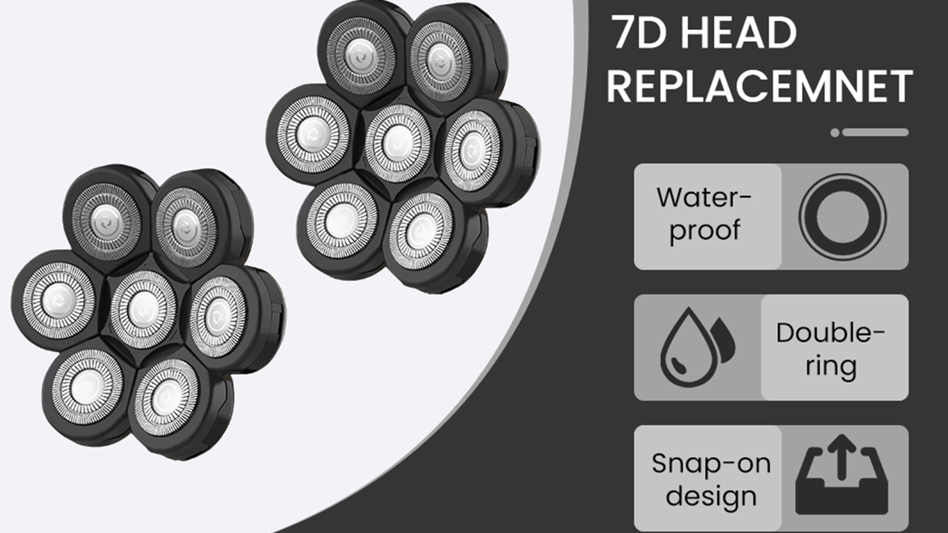 Amazon.com: Head Shaver Replacement Heads Compatible with Wyklaus
