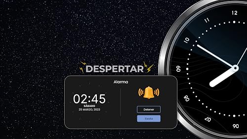Miniatura 11 de Alarm Clock With Beautiful Clock Face Screensaver - Peaceful Wallpaper To Wake Up From Sleep On Time With Reminder Ringtone Music, Sounds, Digital Analog Wall Clock Background Screen Savers Hd 4k