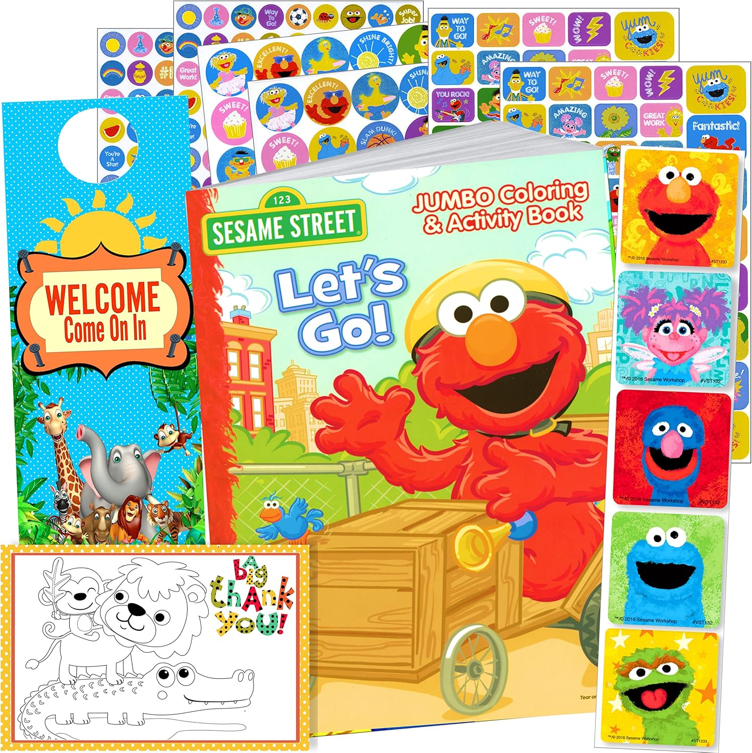 Amazon.co.jp Sesame Street Elmo Coloring Book with Sesame Street