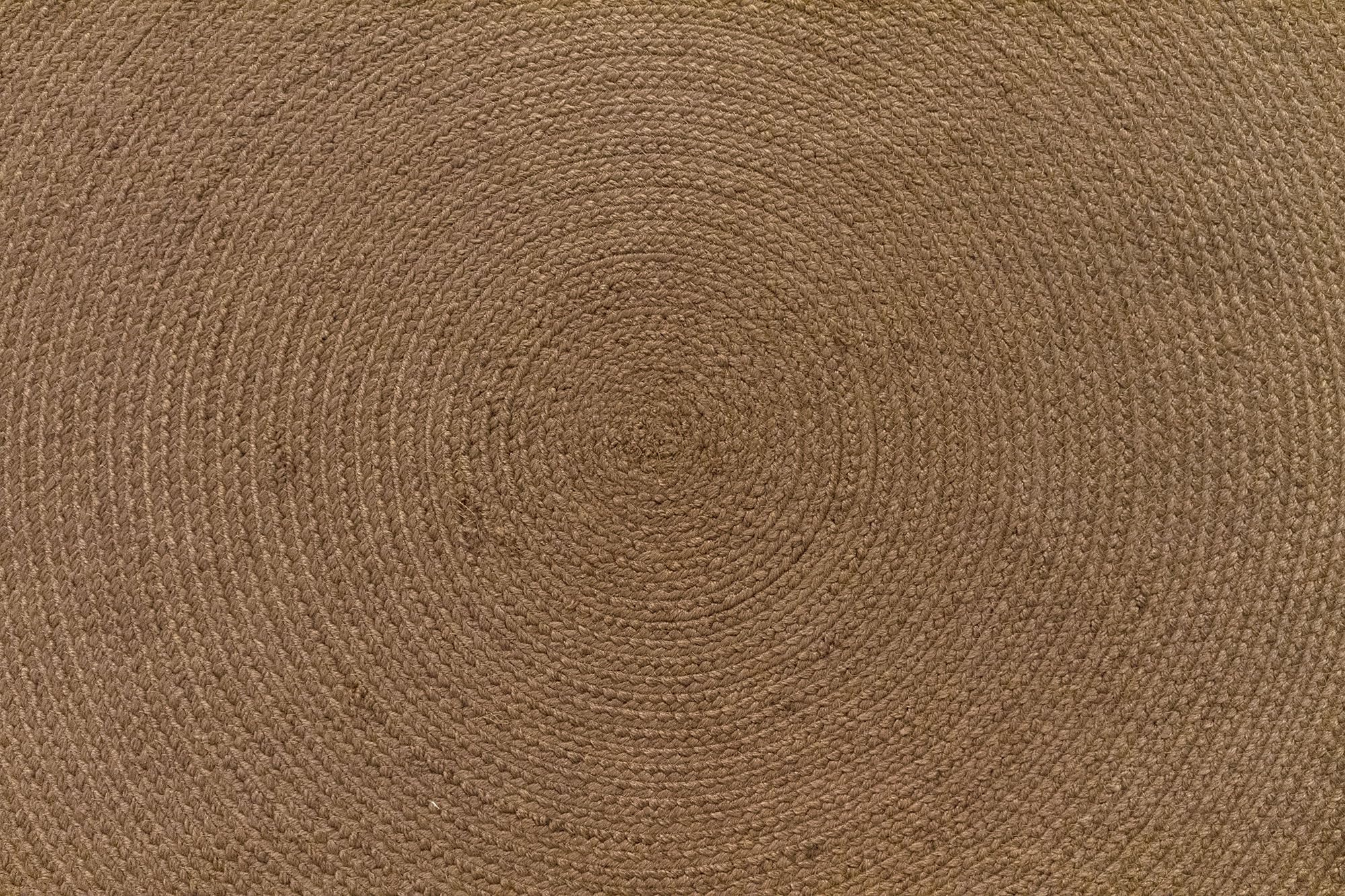 HAMID Tapis Nansa Intérieur/Extérieur en Pet Recyclé – Lavable et Imperméable – Écologique & Durable – Idéal pour Terrasse, Jardin ou Salon (120x120cm, Marron)