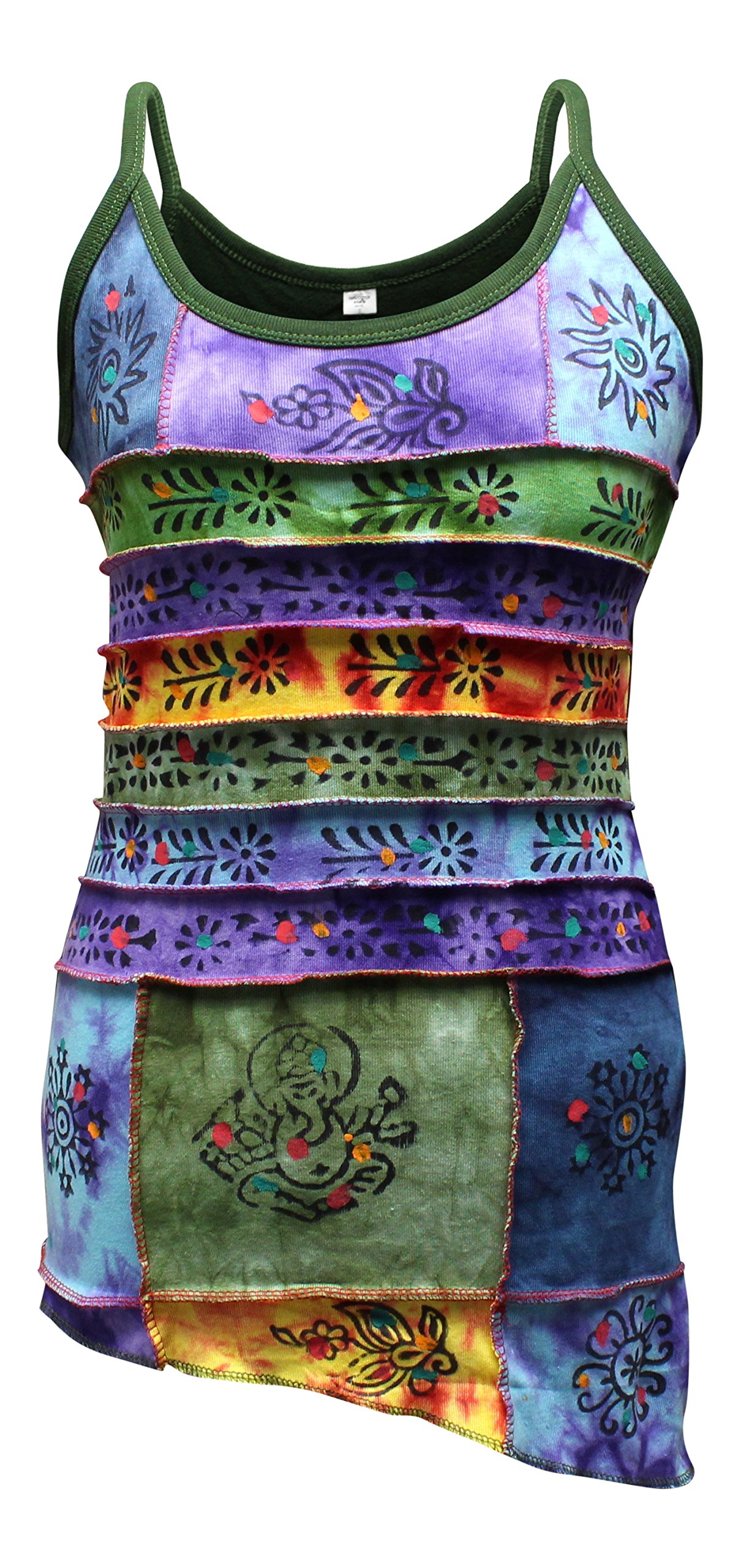 Womens Tyedye Patch Hippie Tops