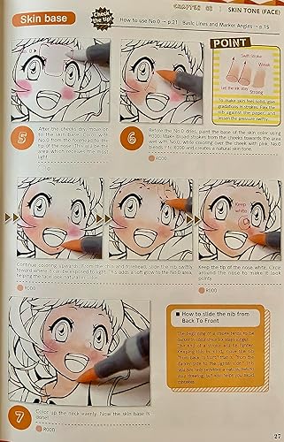 Miniatura 5 de Copic Ciao - Juego de libros de ilustración, marcadores a base de alcohol (12 piezas) con un libro de instrucciones