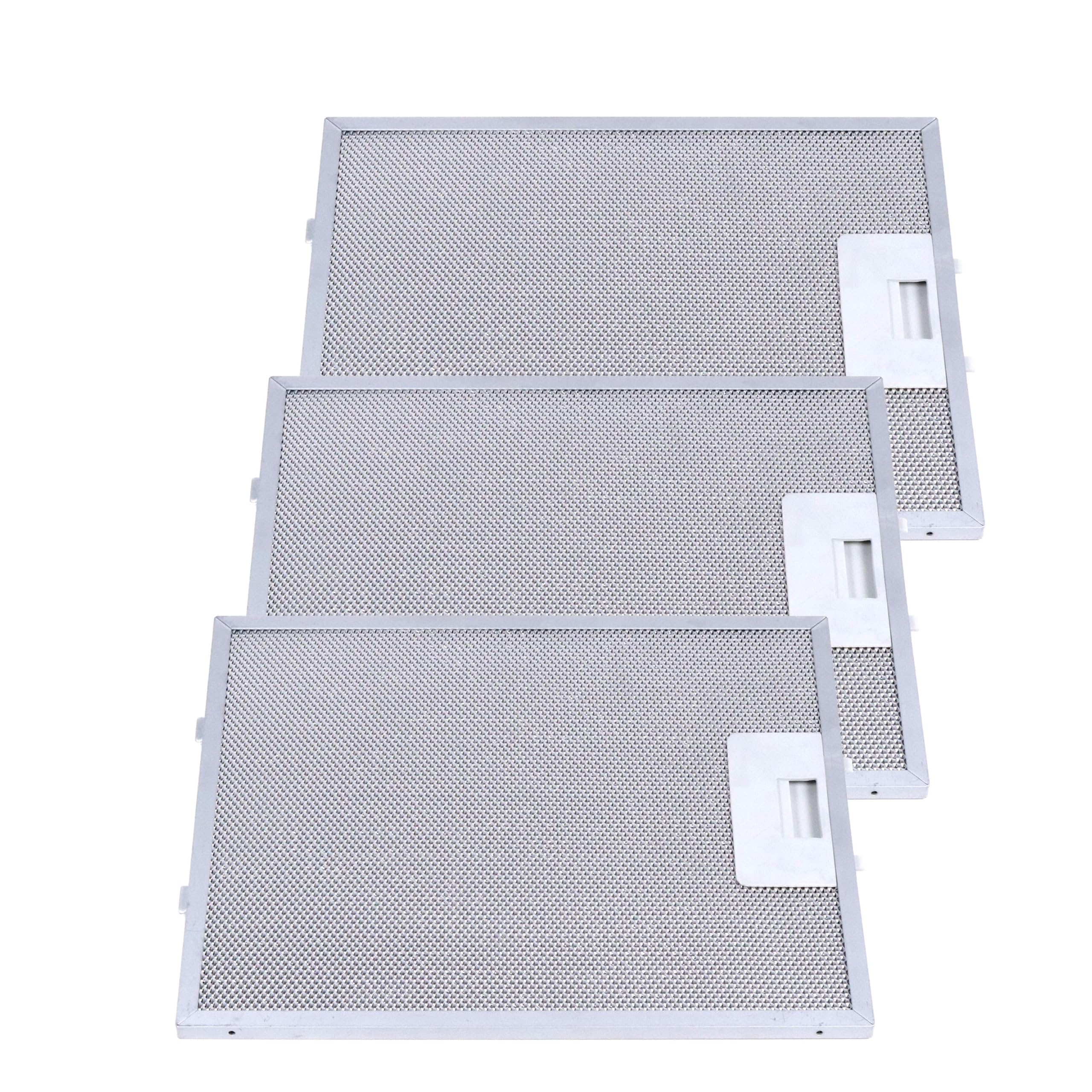 Set di 3 filtri in metallo anti-grasso per cappa compatibile con Bosch, Neff... Alternativa per riferimento originale 00449421, 00704113... Dimensioni: 268 x 218 mm