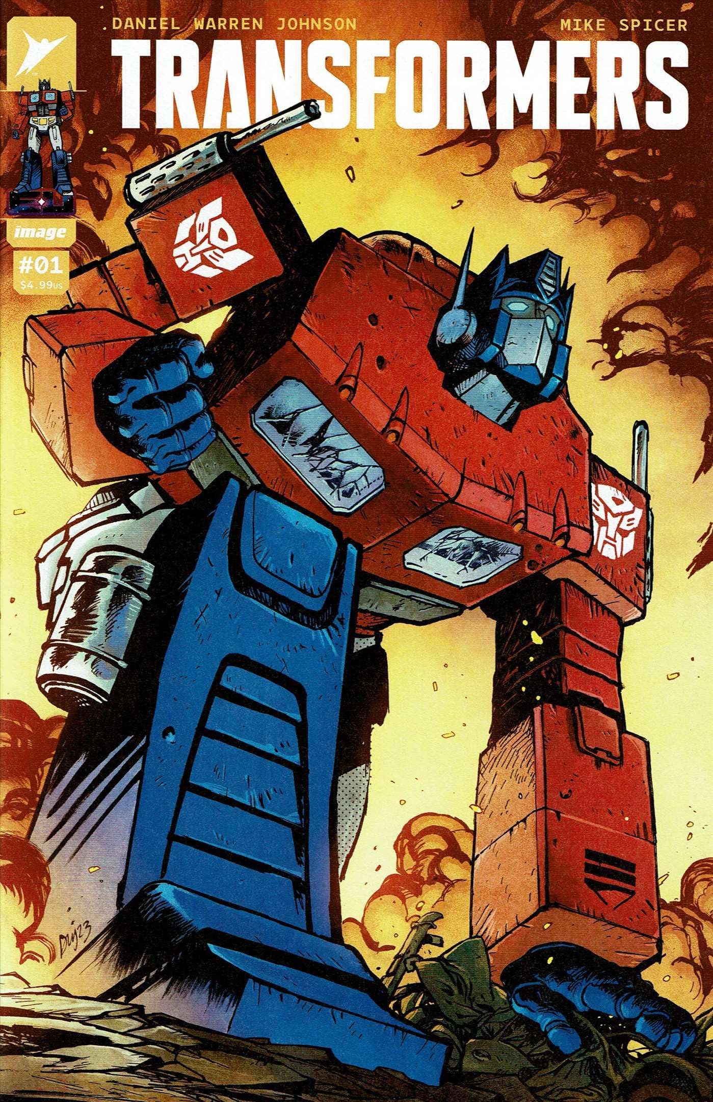 Transformers (Image) #1A VF/NM ; Image comic book | Skybound 1st Print EU