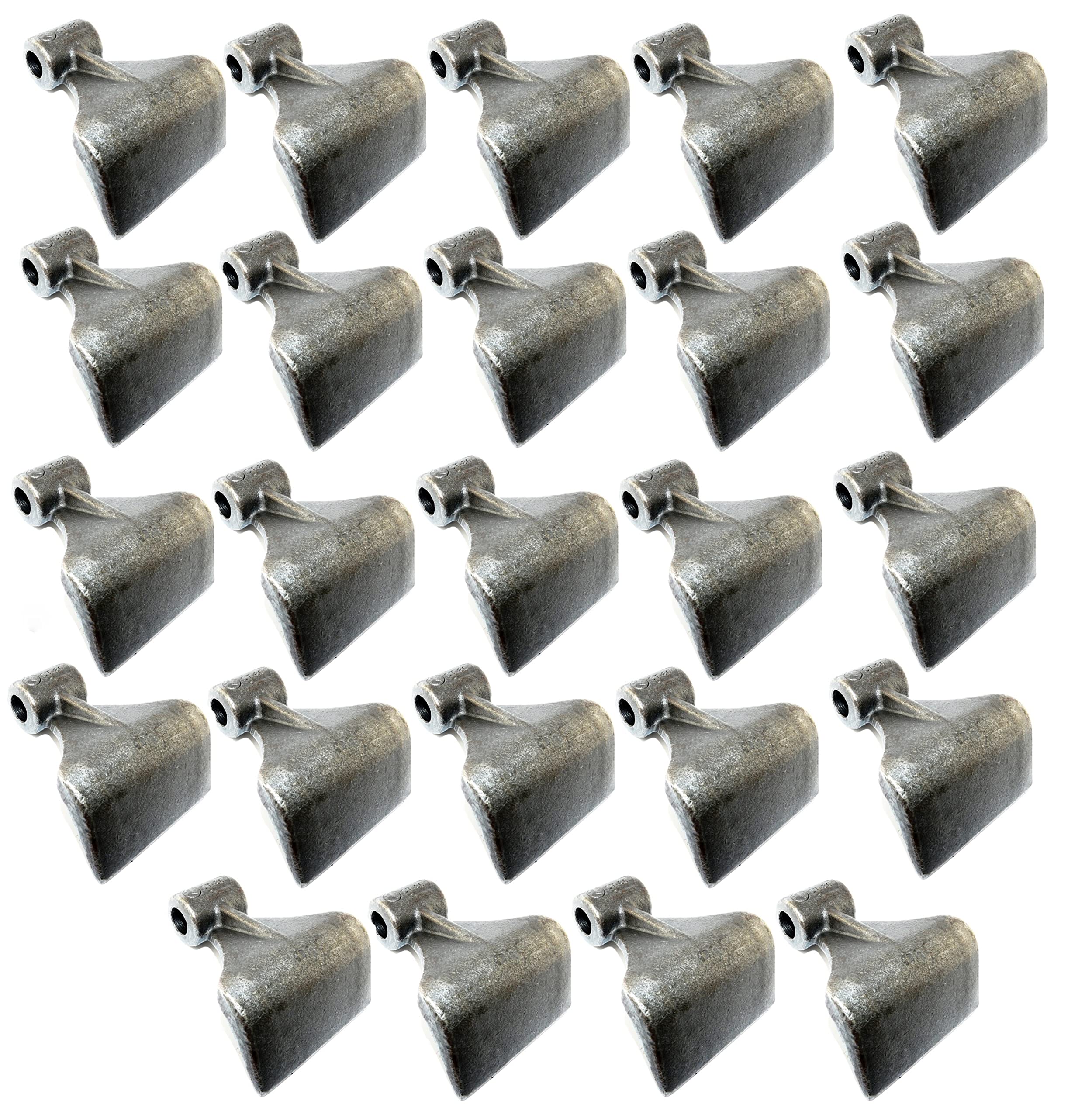 Juego de 24 cuchillas de martillo, 800 g, 0,8 kg, ST-80, para Mulcher Geo EFGC EFGCH Stark Kelfri Boxer