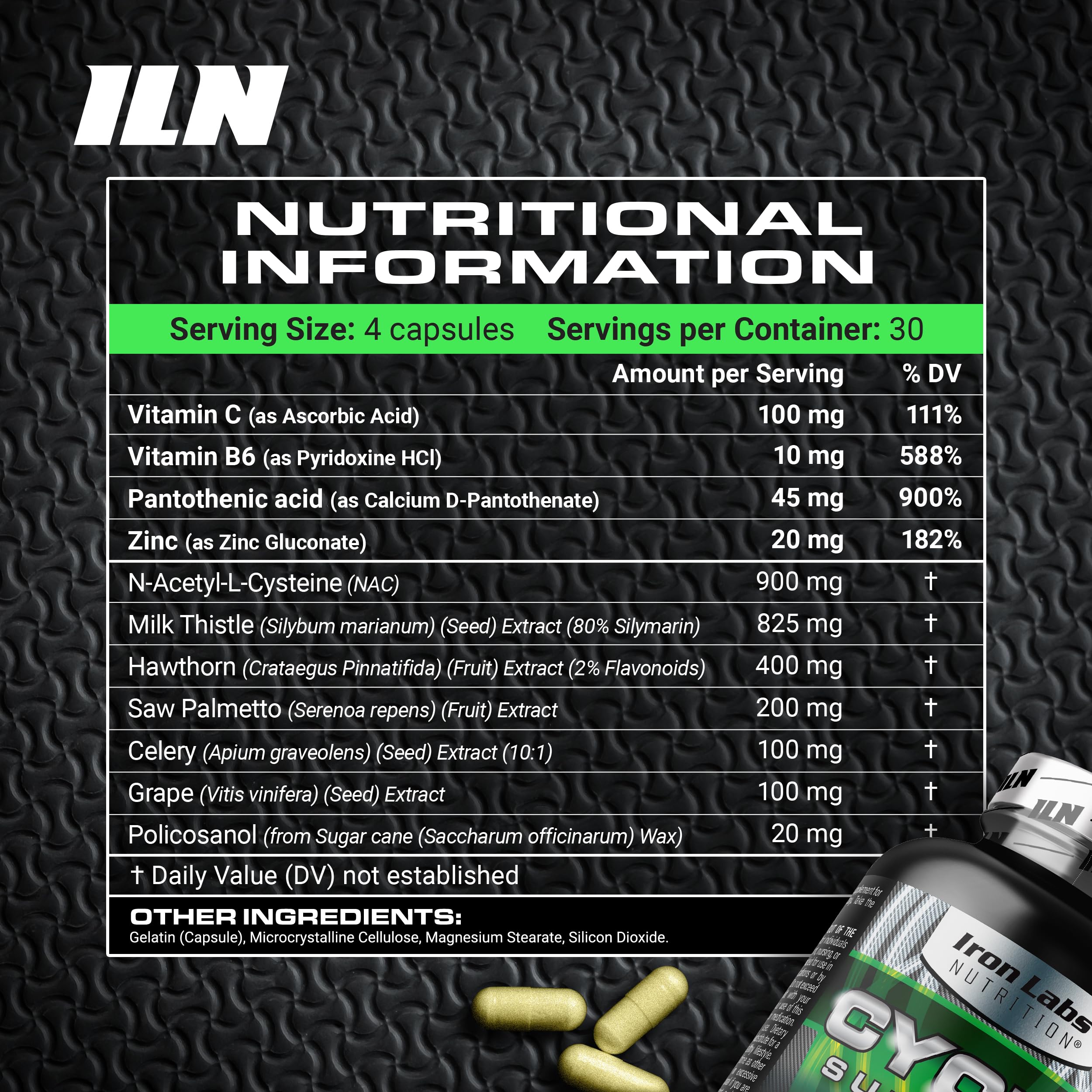 Cycle Support Plus NAC – Cycle Support Supplements for Men – 120 Capsules — Amazon image 2