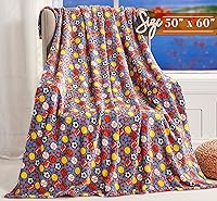 Vista 3 de Elegant Comfort - Manta ligera estampada para lanzar - para todas las estaciones, ultra suave, acogedora y mullida - Mantas decorativas para lanzar