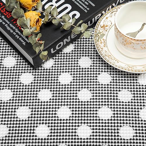 Miniatura 8 de RAY STAR Revestimiento para estantes, revestimientos de refrigerador no adhesivos para estantes, lavable de 12 x 240 pulgadas, forro de vinilo para