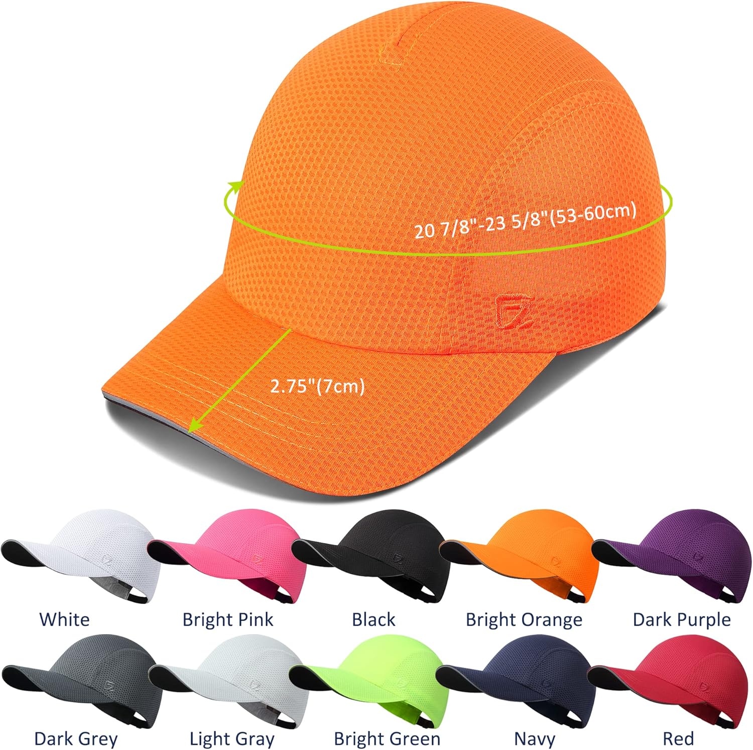 GADIEMKENSD Women's Race Day Running Cap Performance Mesh Hat - Excellent Ventilation, Lightweight, Reflective Safety - Image 6