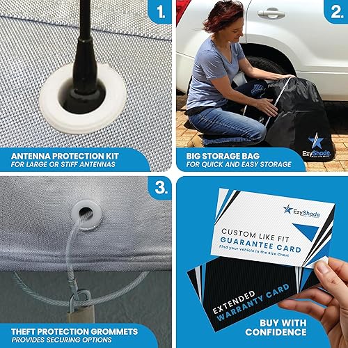 Miniatura 3 de EzyShade - Funda de 10 capas para camioneta, impermeable, para todo tipo de clima, completa y exterior, consulta la tabla de tamaños para un ajuste