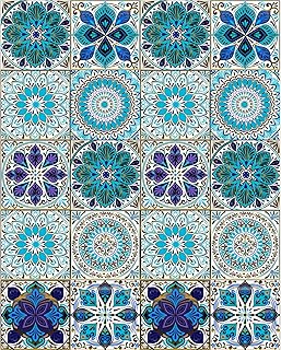 20PCS Mandala Style Decorative Tile Stickers,...,