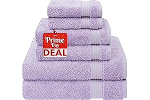 Cotton Paradise Premium 6-Piece Lavender Turkish Towel Set: Embracing Serenity