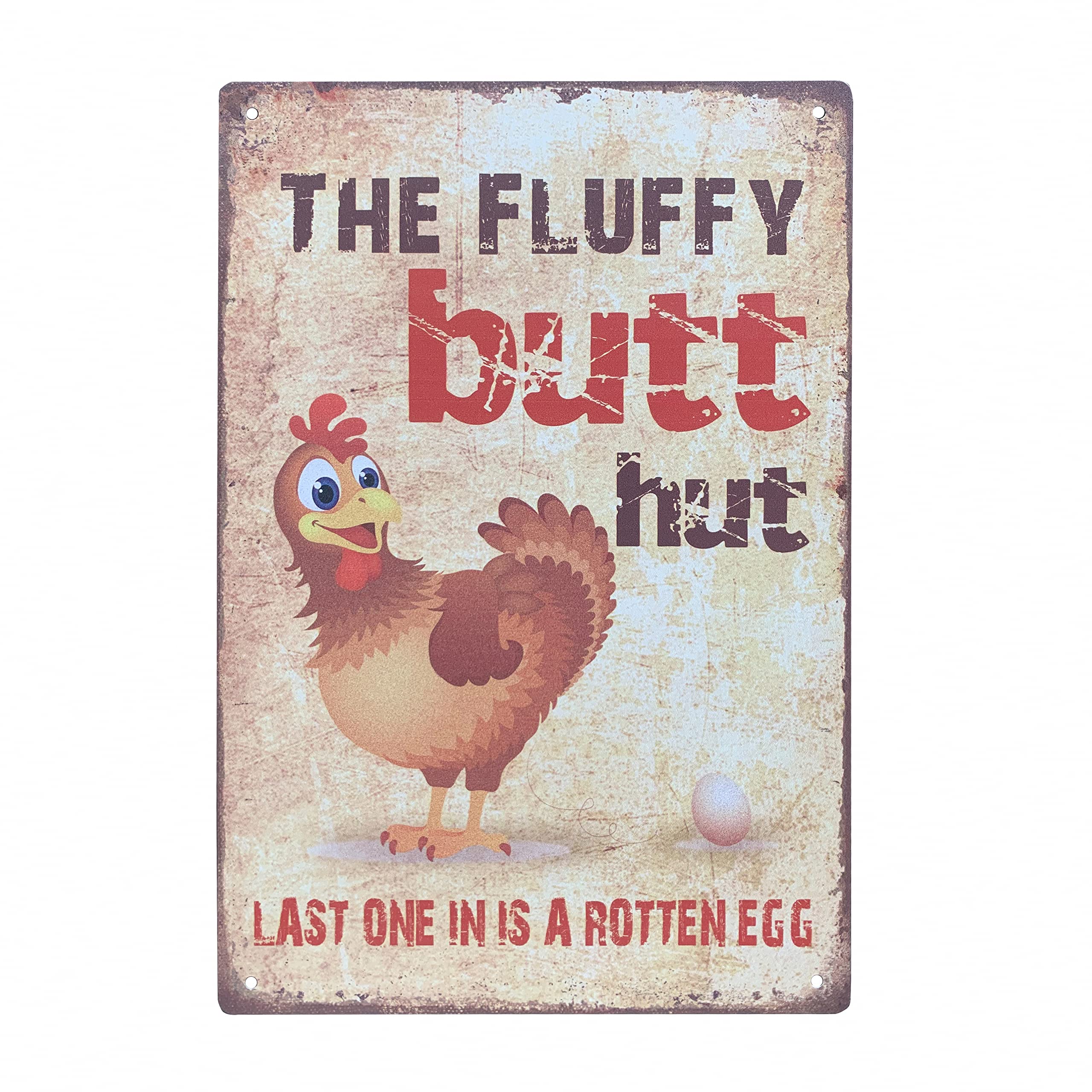 Aestalrcus 6 Piece Metal Signs Chicken Signs For Funny Coop Decor Signs For Outdoor Decor Farm Plaque Yard Chicken Coop Gift For Chicken Lovers Chickens Plaque 8x12 Inch