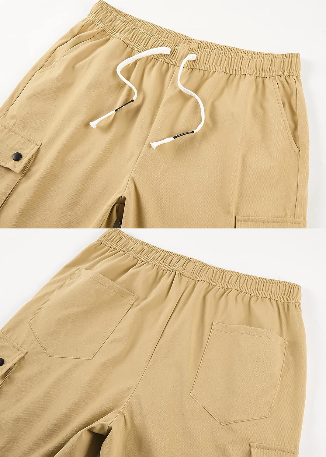 VtuAOL Women's Cargo Shorts Casual Elastic Waist Comfy Relaxed Fit Shorts - Image 5