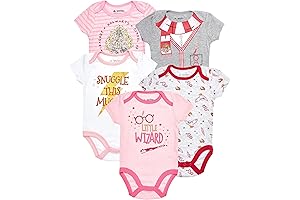Harry Potter Baby Girls Bodysuit 5-Pack Baby Clothes Baby Gifts - Baby Bodysuit Multipack