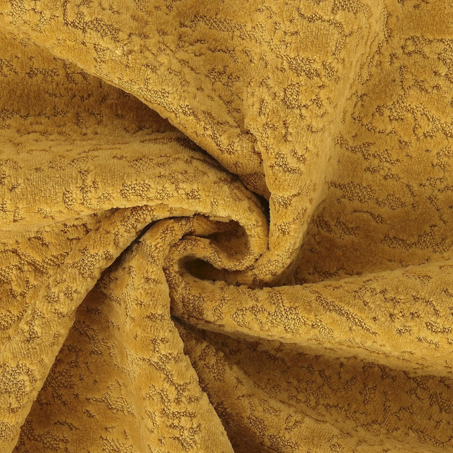 Madizz Pack of 2 Chenille Velvet Cushion Covers 30x50 cm Mustard Yellow Soft Neutral Decorative Throw Pillow Covers Accent Boho Pillowcases for Couch Sofa Modern Farmhouse Home Decor - Image 4