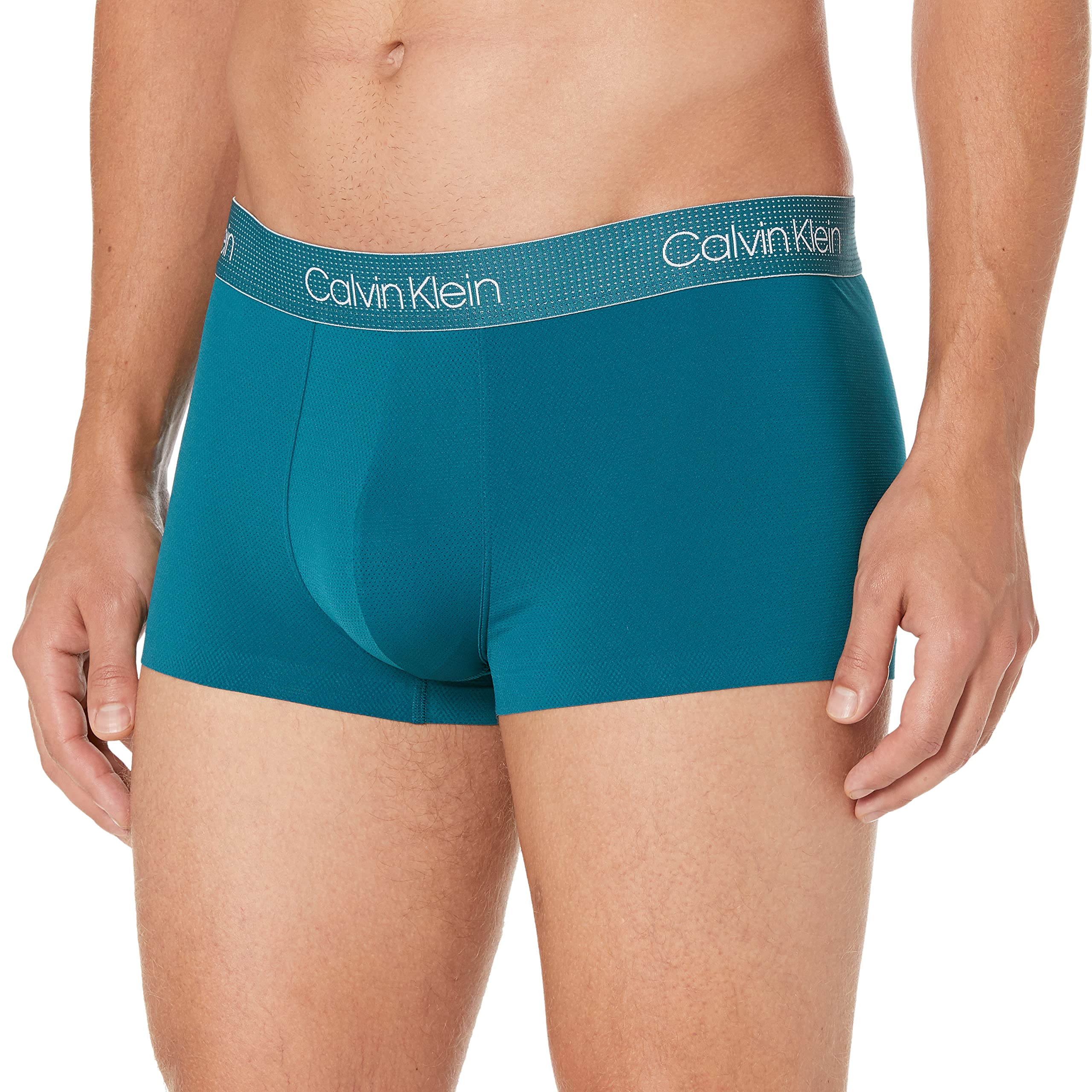 Calvin Klein Men's Air FX Tech Micro Low Rise Trunk, Topaz Gemstone, M