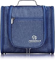 Vista 12 de Freegrace bolso para baño premium - organizador para viajes - gancho para colgar duradero - perfecto para accesorios, cosméticos, artículos