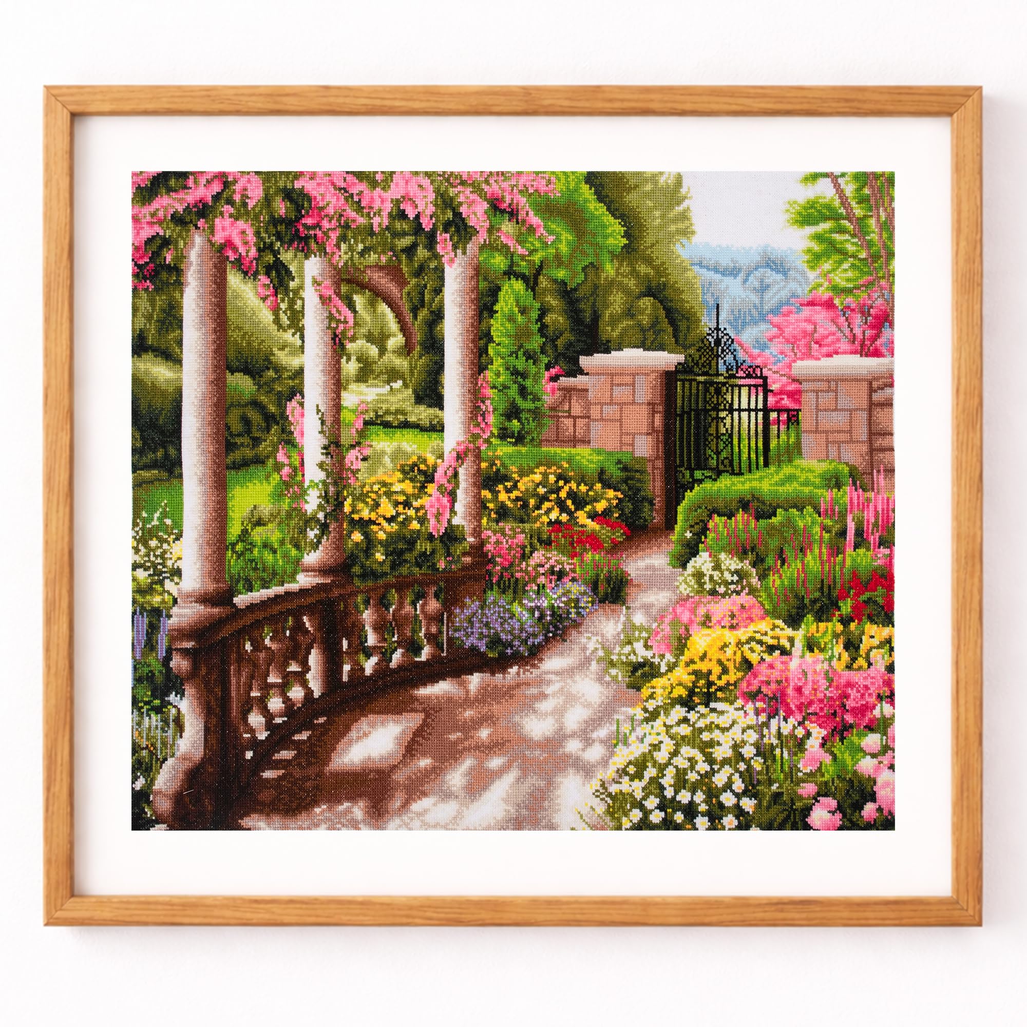 Trimits White Extra Large Peace Garden Counted Cross Stitch Kit