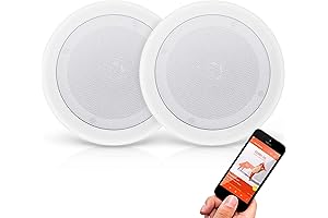 Pyle Bluetooth 8in 2-Way Ceiling Speakers (White)