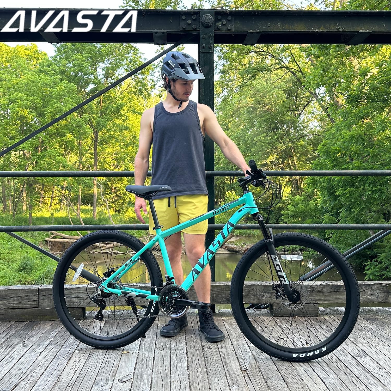 AVASTA AV300 26 27.5 inch Mountain Bike with 21-Speed，Aluminum Frame, Dual Disc Brake, Comfortable Saddle,Multiple Colors