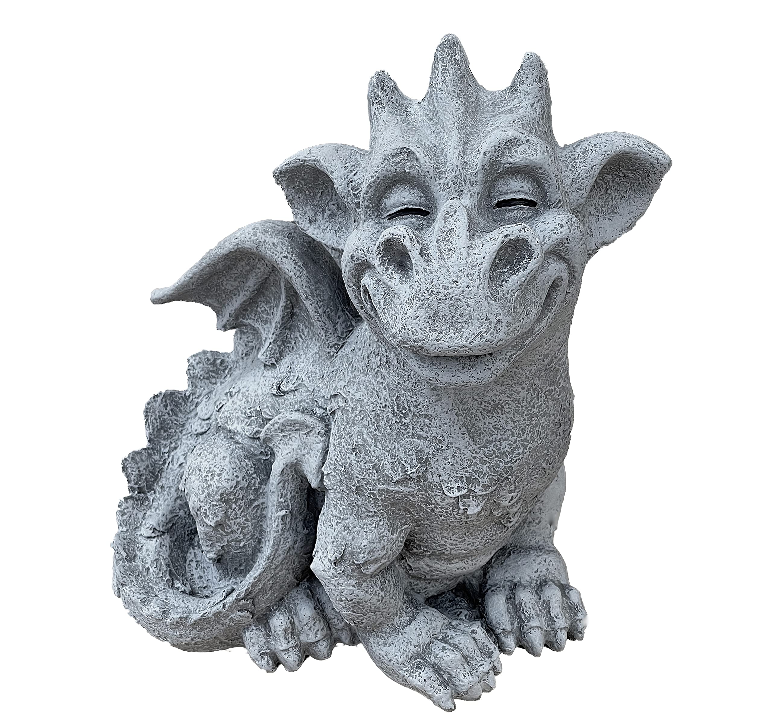 stoneandstyle Steinfigur großer Drache Cristiano frostfest wetterfest Gartenfigur