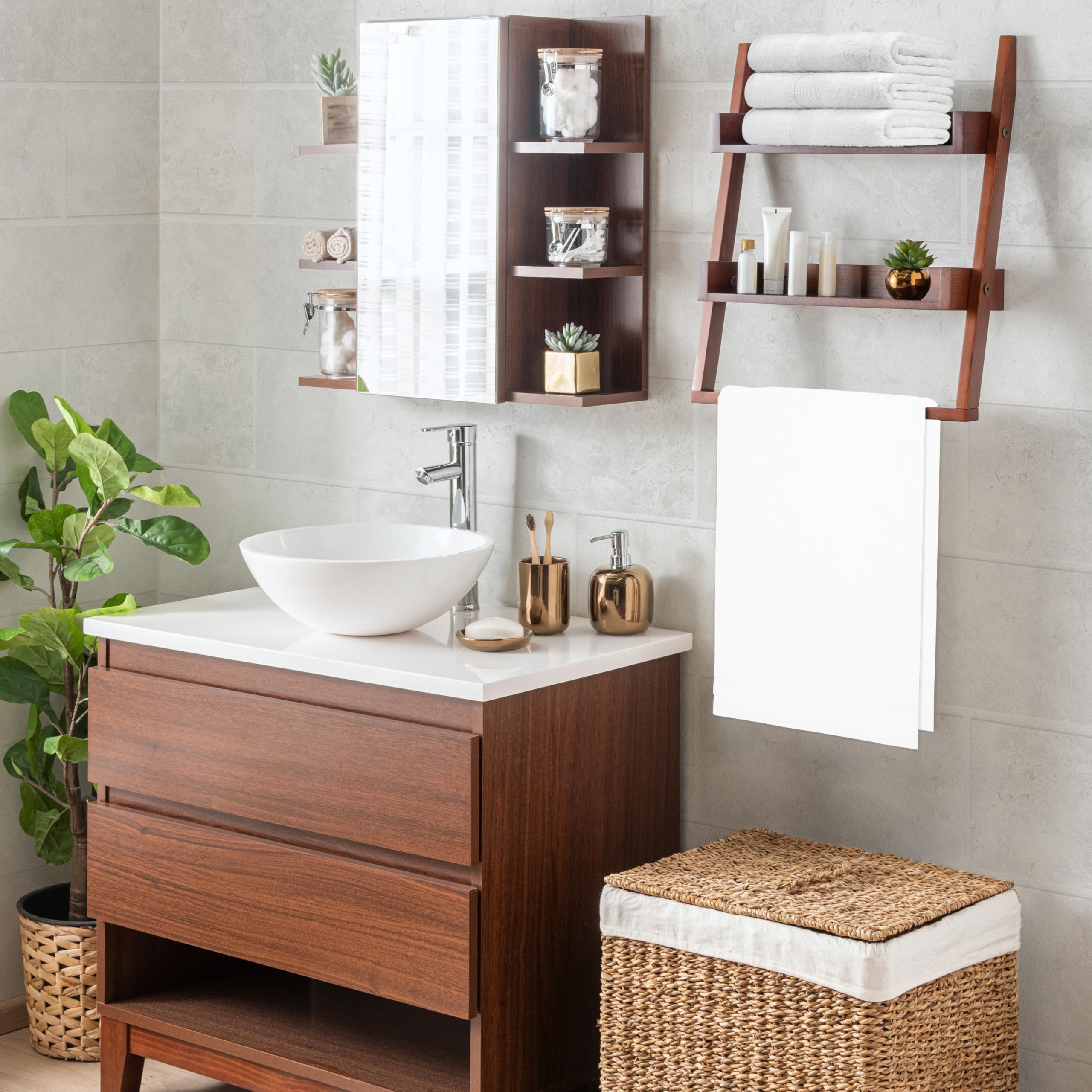 CityComfort Bath Towels Set of 4 100% Cotton 29.5 × 53.1