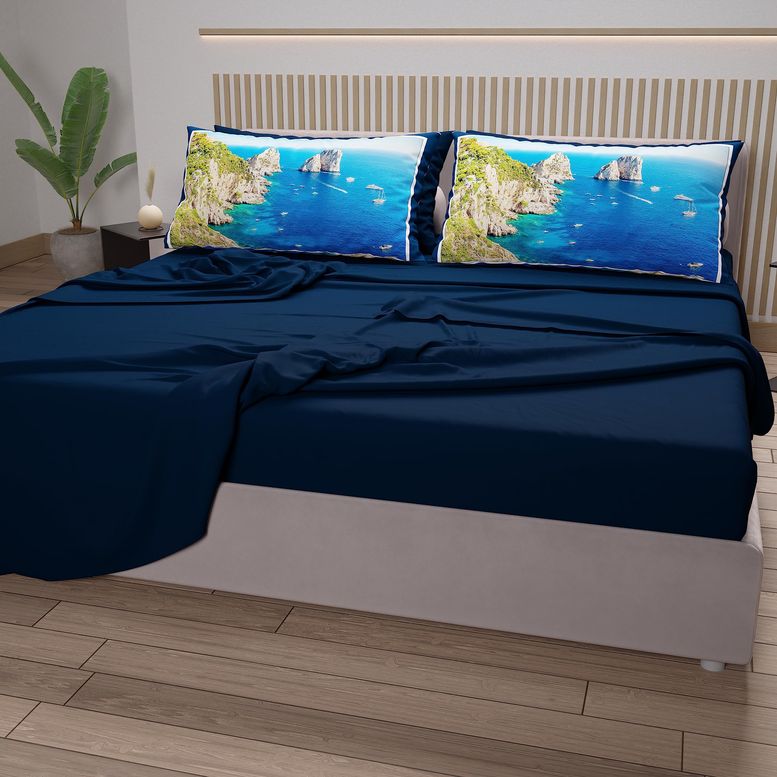 PETTI Artigiani Italiani, Cotton Sheets with Pillowcases in Digital Print - Image 3