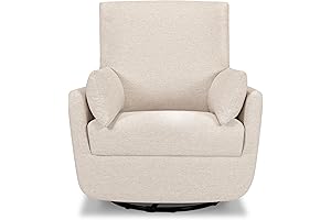 Davinci Juno Swivel Glider in Beach, Greenguard Gold & CertiPUR-US Certified