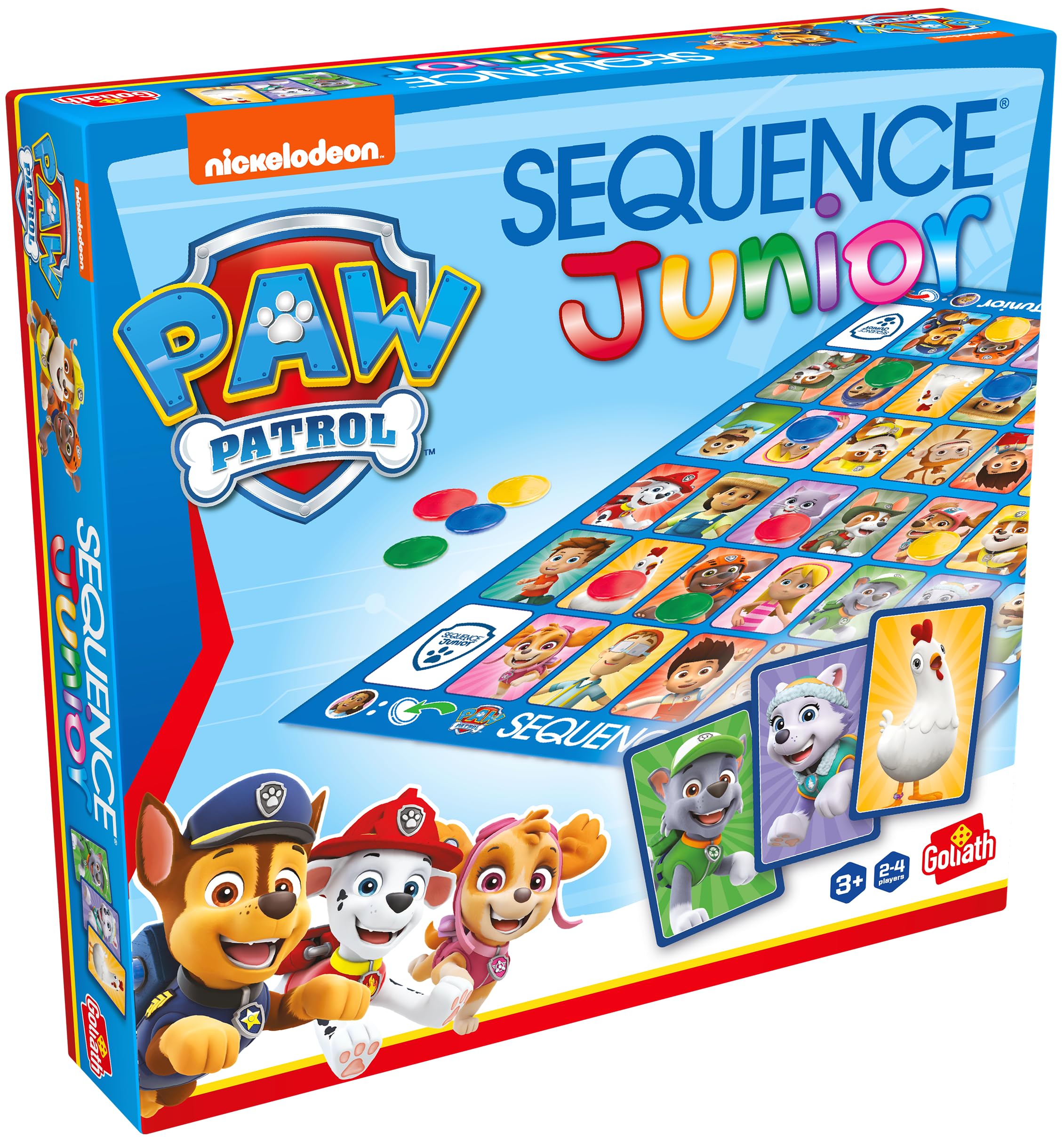 Sequence Junior - Paw Patrol Edition | Fun Family Strategy Game | No Reading Required | For 2-12 Players | Ages 7 Plus