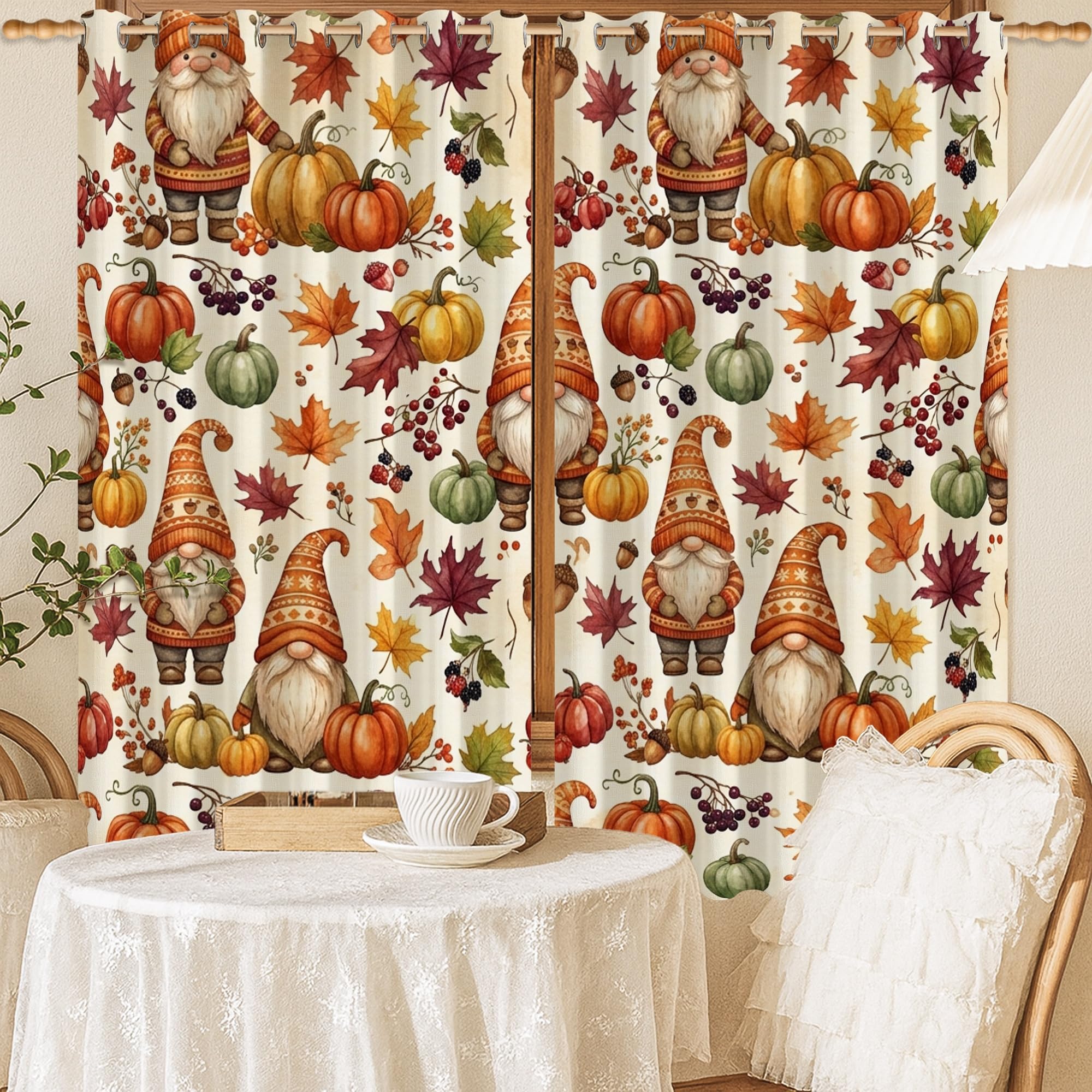 Rideau occultant orange 132x137 cm rideaux thermiques chambre enfant