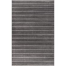Stripe Antrasit Kilim Kaymaz Taban Salon Oturma Odası Antre Halısı 33010a, 60 x 100