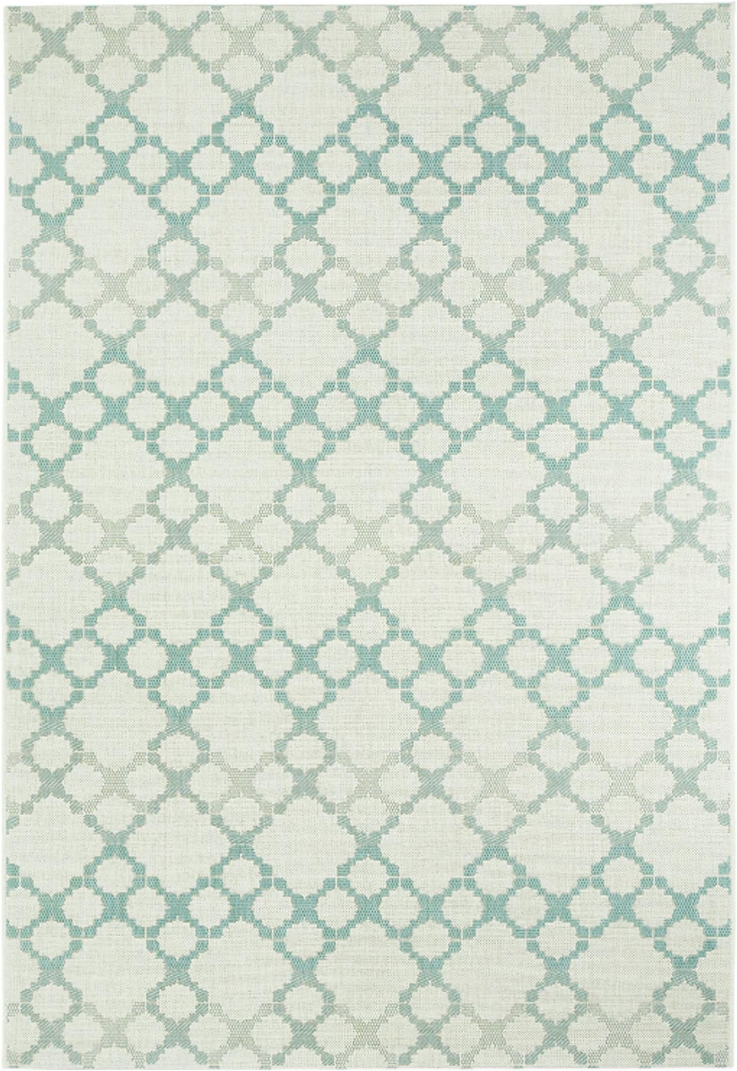 Capel Rugs Kevin O'Brien Elsinore Santorini Rectangle Machine Woven Area Rug, 5 x 7, Blue
