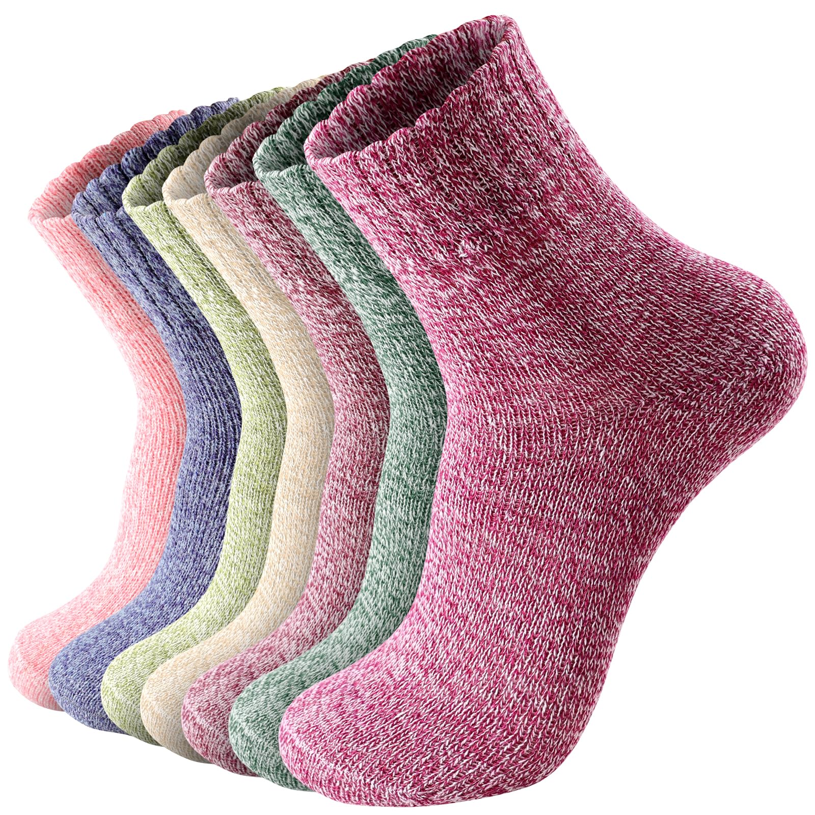Wool Socks for Women - Womens Wool Socks Winter Warm Cozy Knit Sock for Women Men